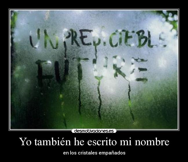 Yo también he escrito mi nombre - 