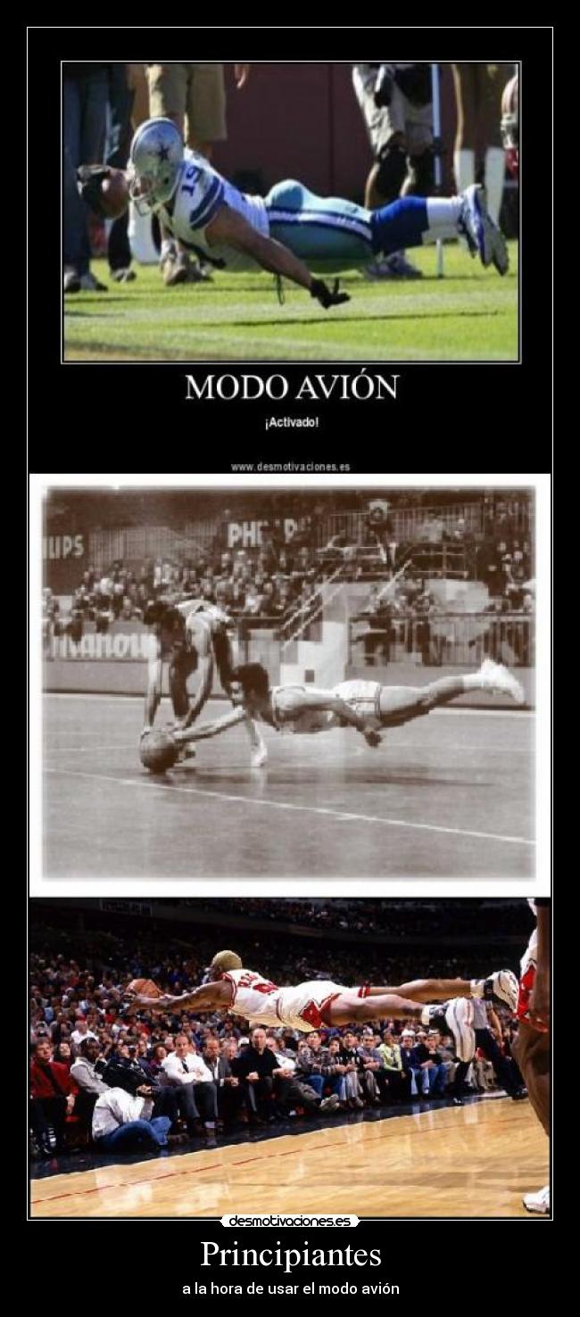 Principiantes - a la hora de usar el modo avión