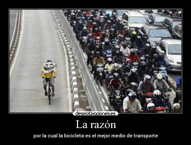 La razón - por la cual la bicicleta es el mejor medio de transporte