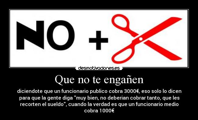 carteles los recortes desmotivaciones