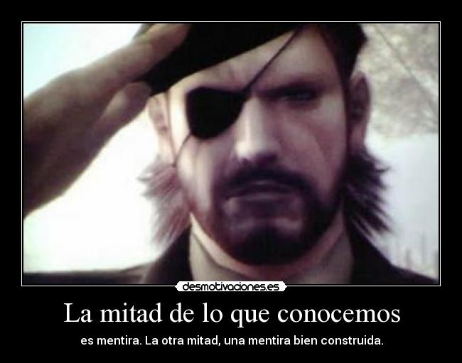 La mitad de lo que conocemos -
