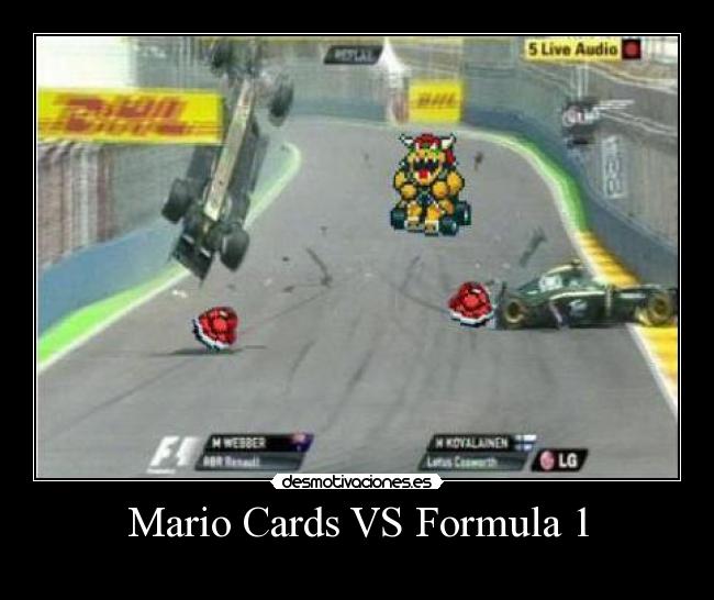 carteles mario cards formula desmotivaciones