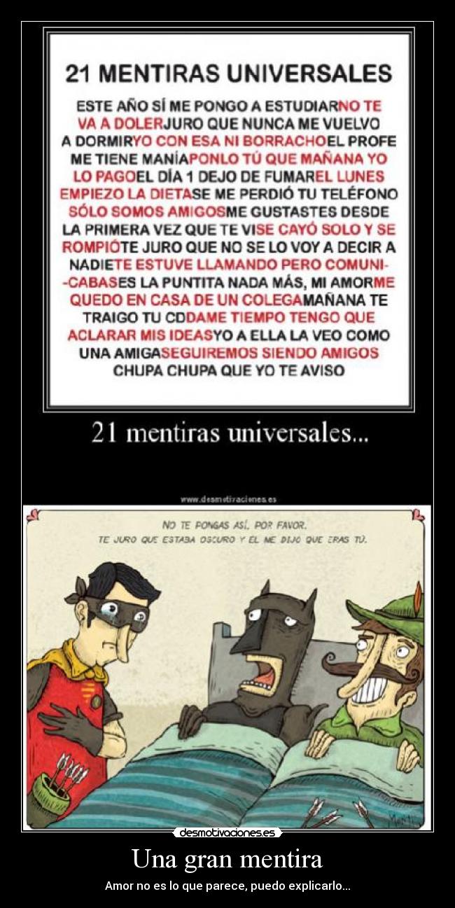 Una gran mentira - Amor no es lo que parece, puedo explicarlo...