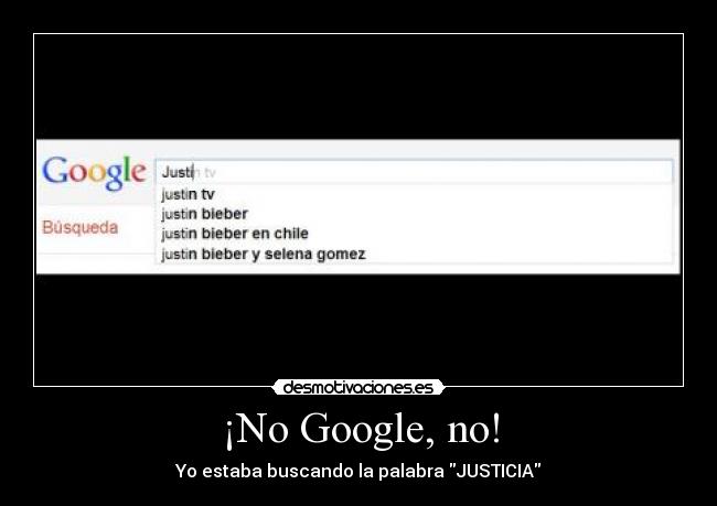 ¡No Google, no! - 