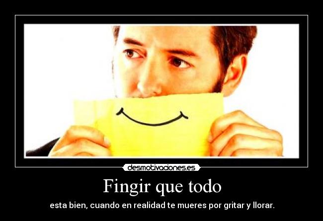 Fingir que todo -