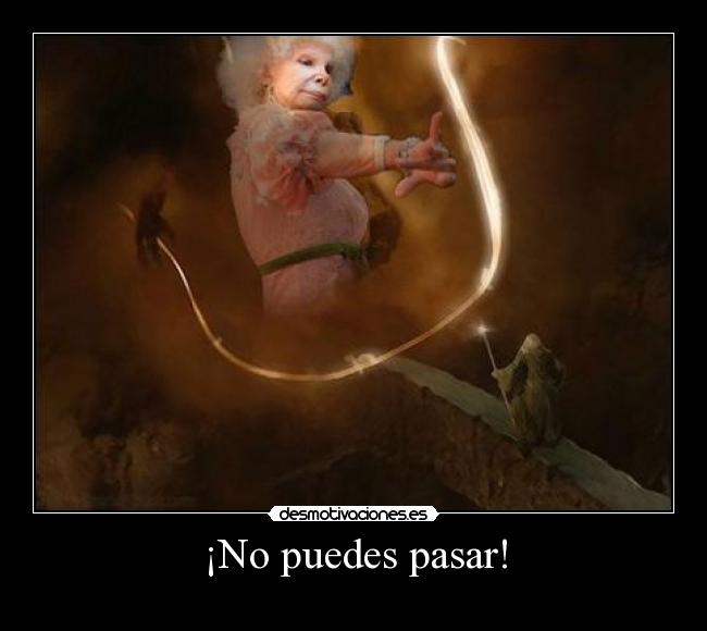 ¡No puedes pasar! - 