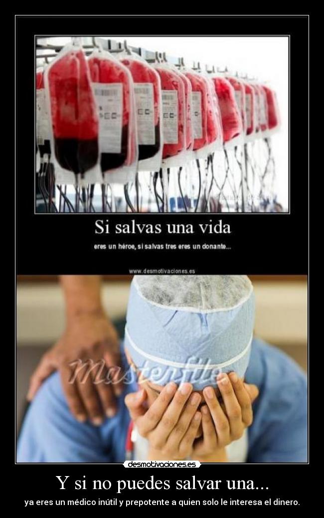 Y si no puedes salvar una... - 