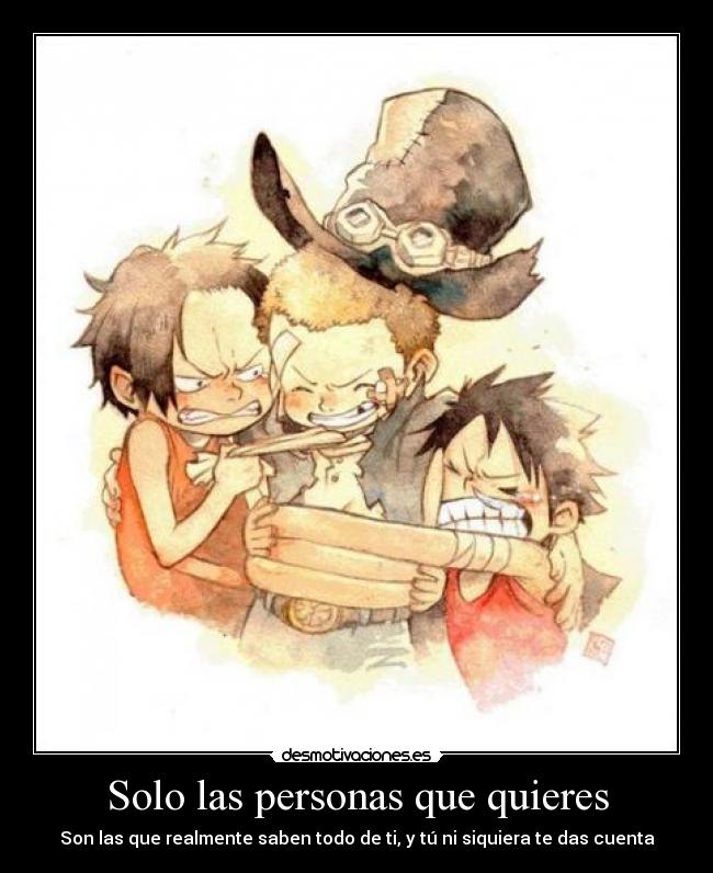 Solo las personas que quieres -