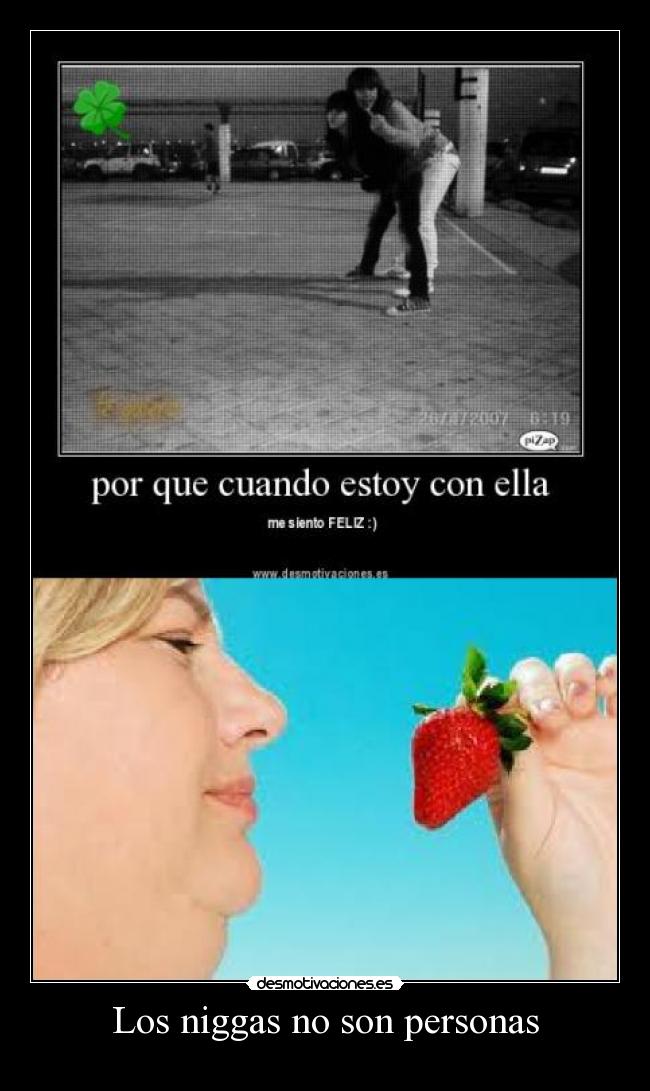 Los niggas no son personas -