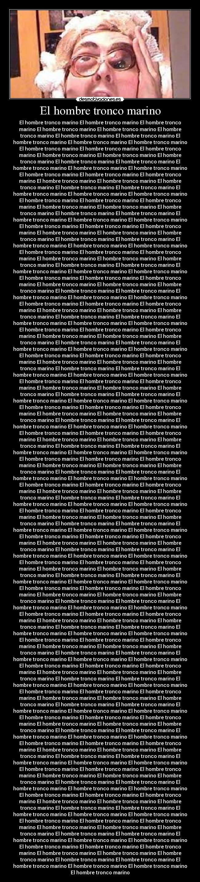 El hombre tronco marino - 