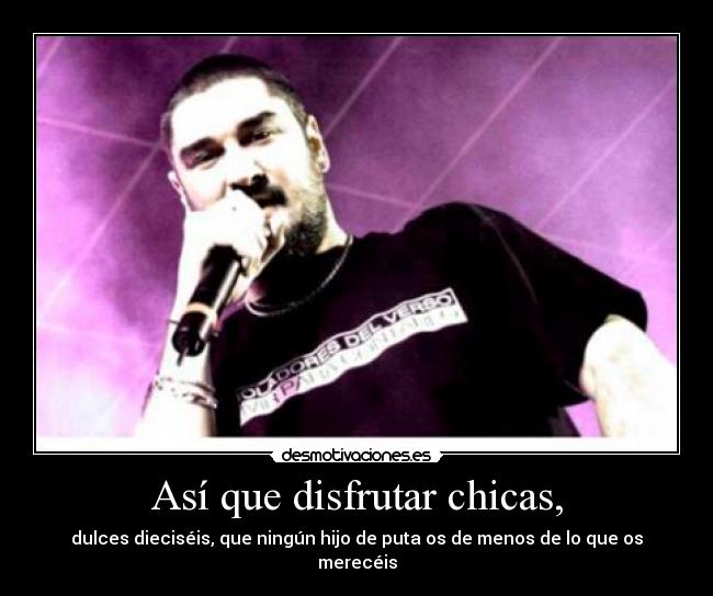 Así que disfrutar chicas, - 