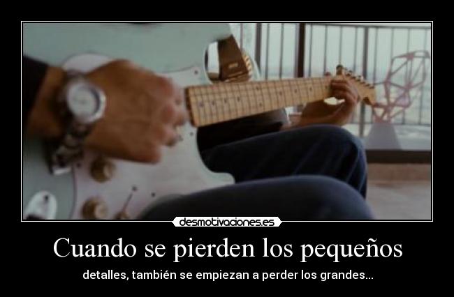 Cuando se pierden los pequeños - 