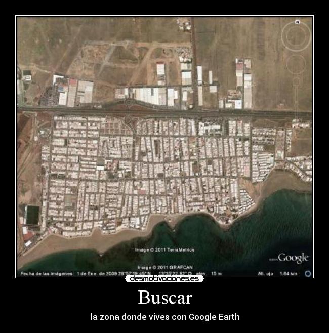 Buscar - la zona donde vives con Google Earth