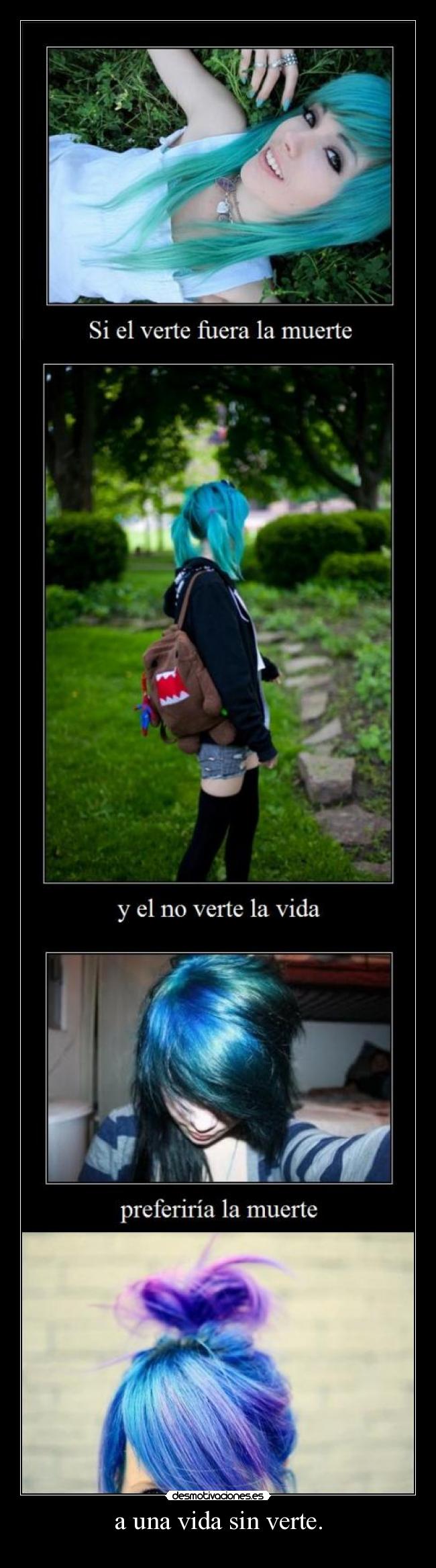 a una vida sin verte. - 