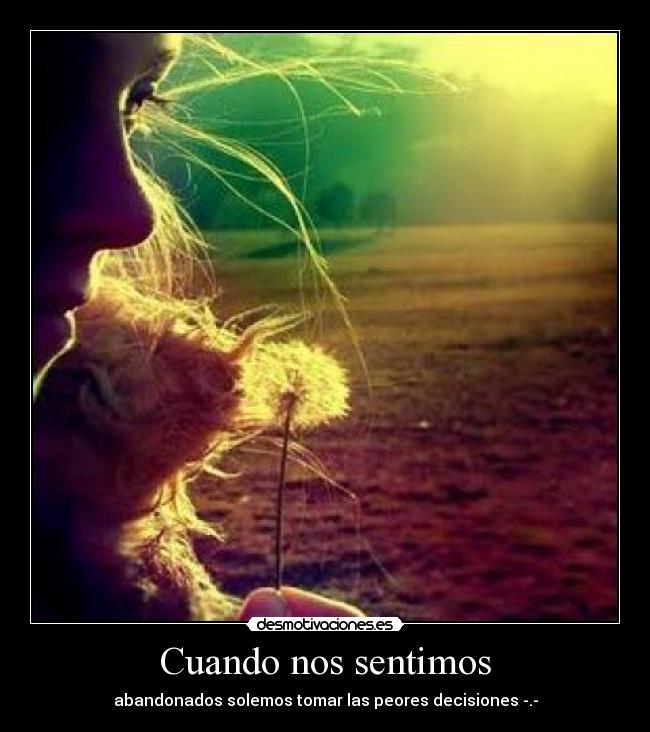 Cuando nos sentimos -