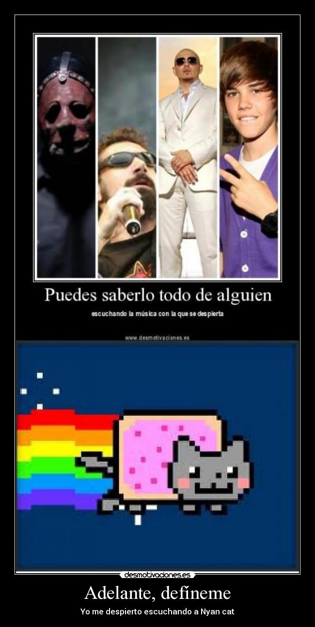 Adelante, defíneme -