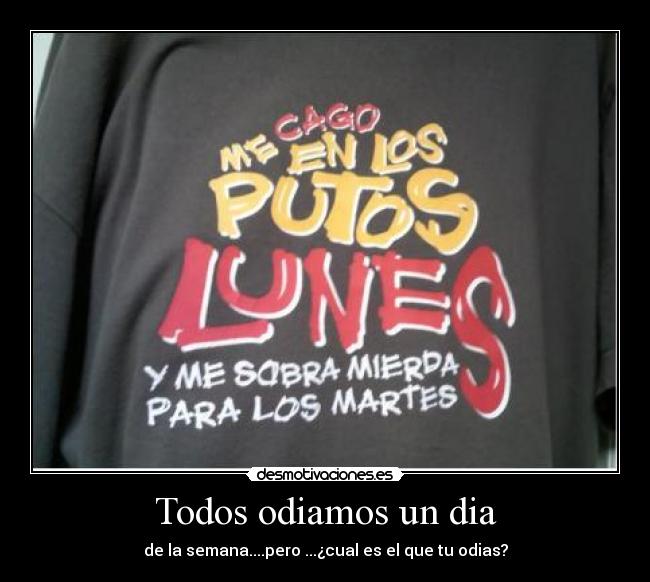 Todos odiamos un dia - 