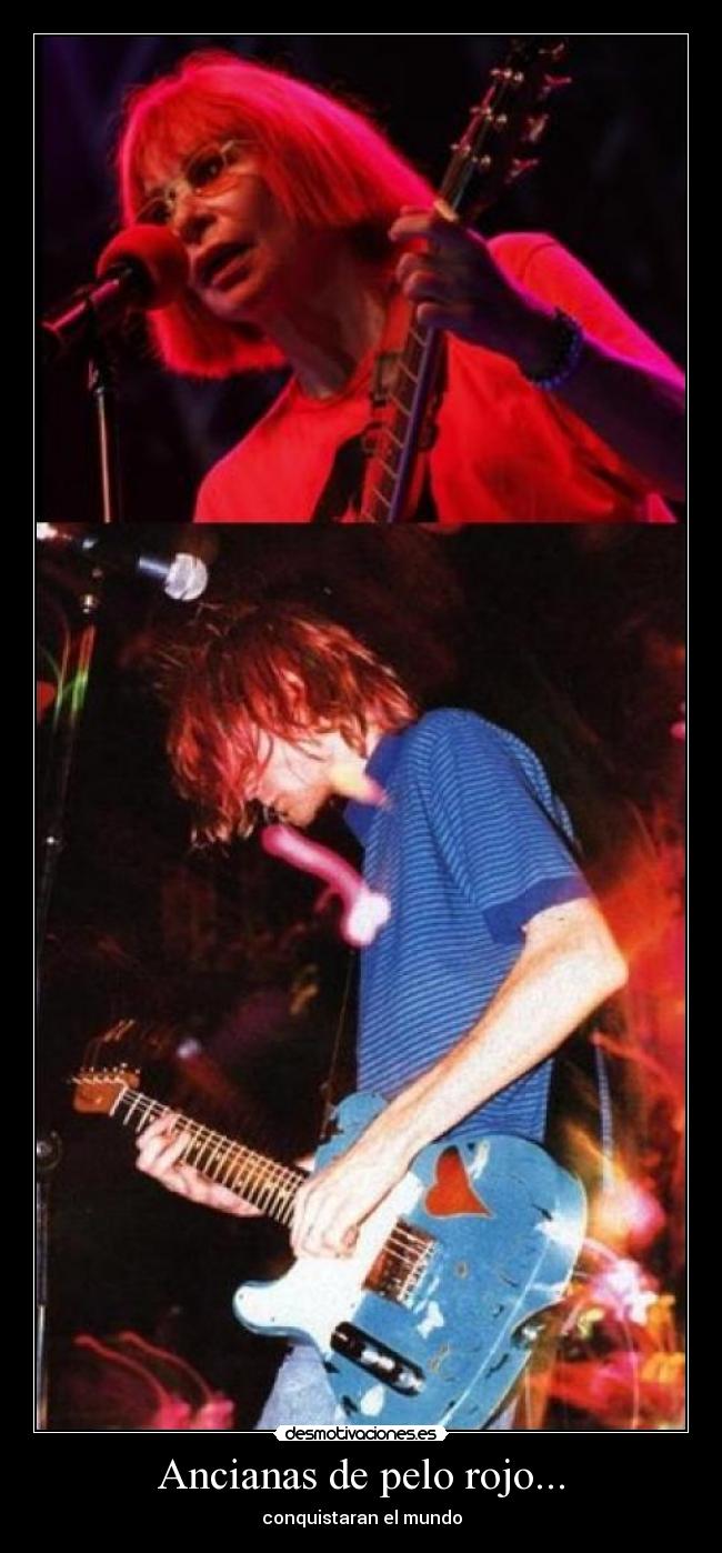 Ancianas de pelo rojo... -
