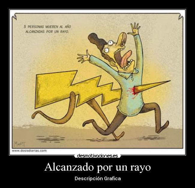 Alcanzado por un rayo - 