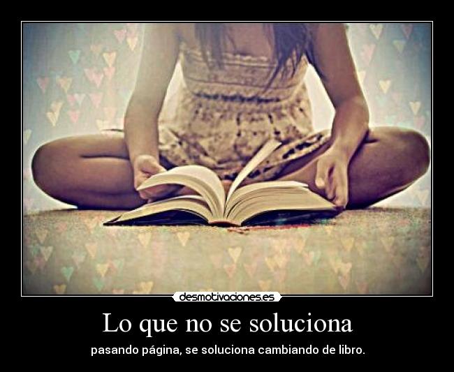 Lo que no se soluciona -