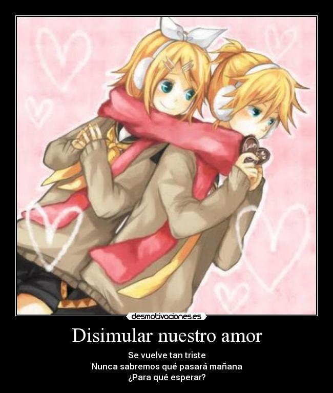 Disimular nuestro amor -