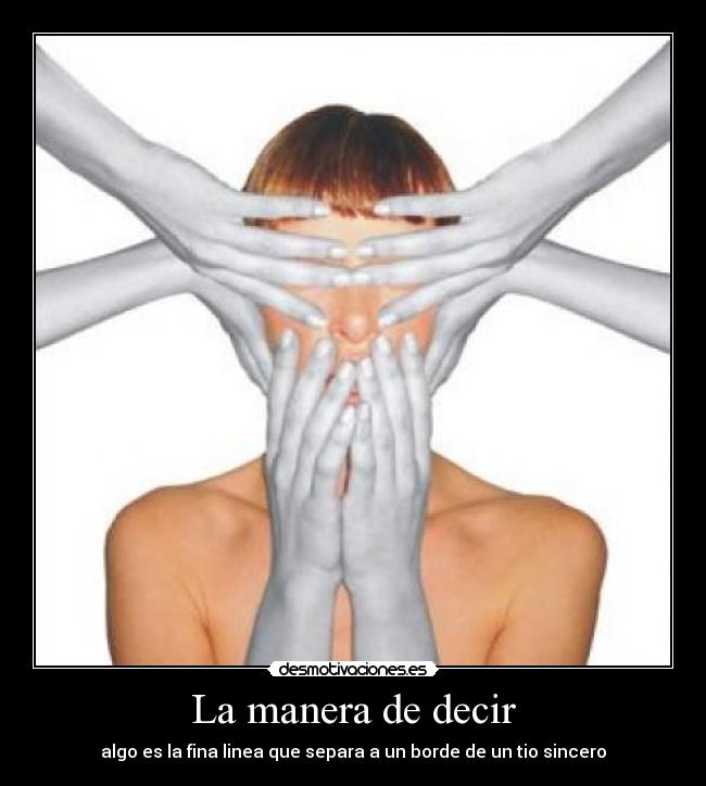 La manera de decir -