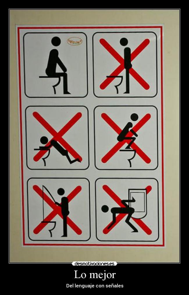 carteles mejor senales lenguaje desmotivaciones