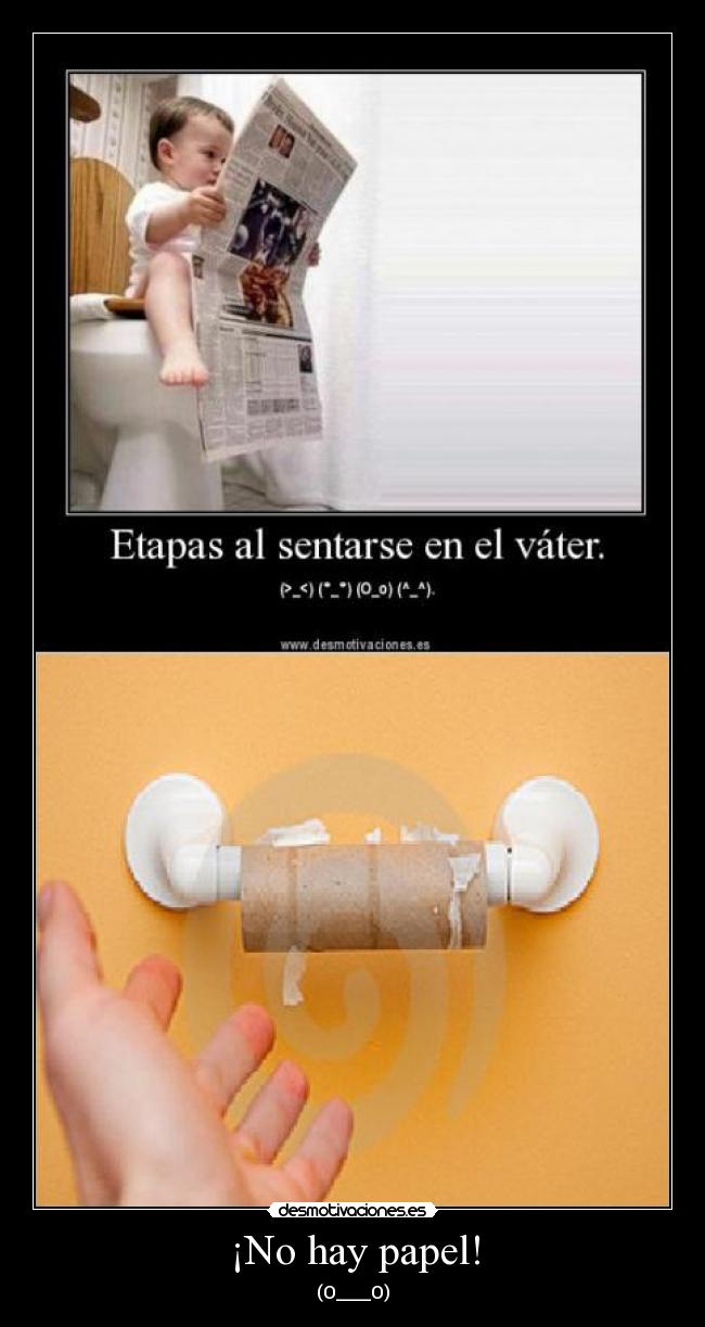 ¡No hay papel! -