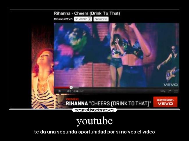youtube - te da una segunda oportunidad por si no ves el video