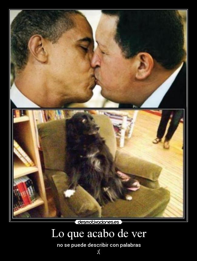Lo que acabo de ver - no se puede describir con palabras
;(