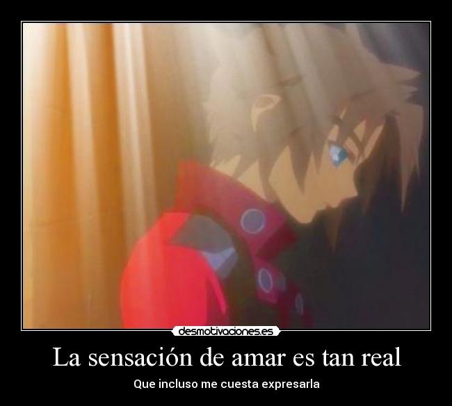 La sensación de amar es tan real - 