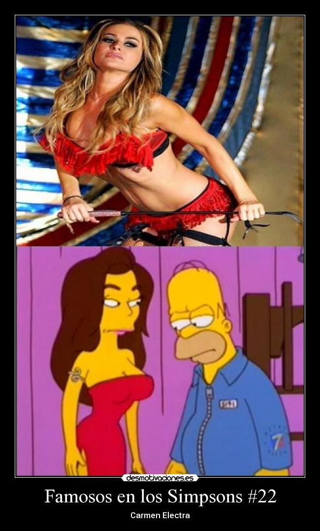 Famosos en los Simpsons #22 - Carmen Electra