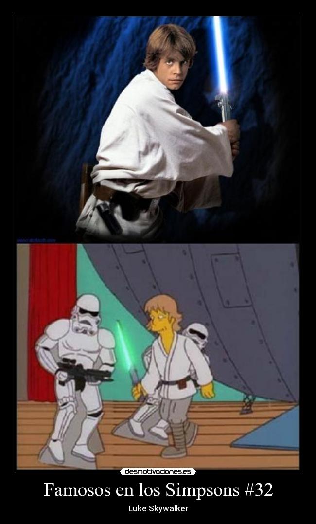Famosos en los Simpsons #32 - Luke Skywalker