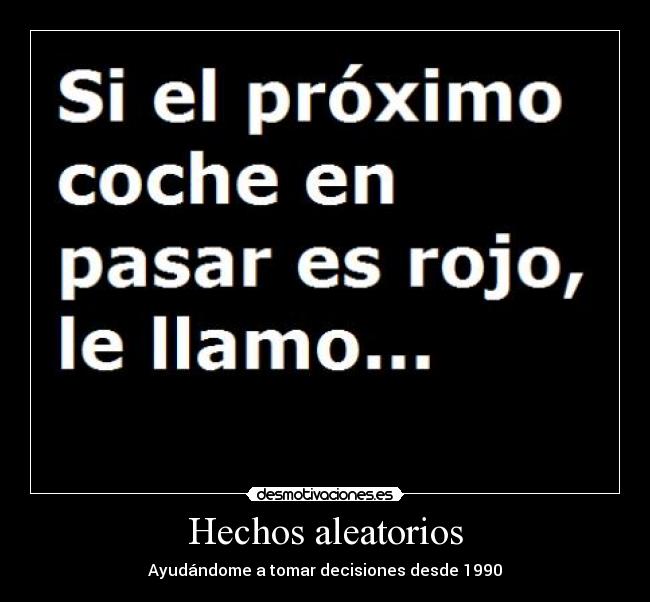 Hechos aleatorios -