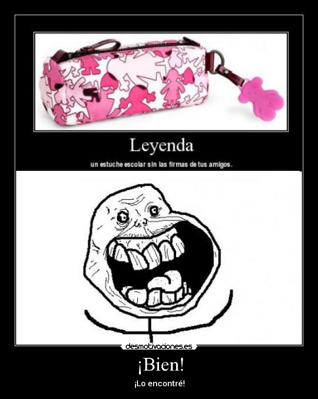 ¡Bien! - ¡Lo encontré!