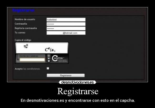 Registrarse -