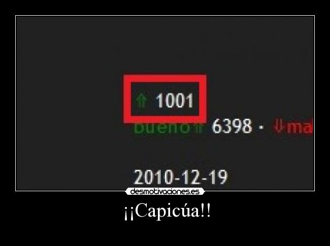 carteles capicua puesto numero 1001 desmotivaciones