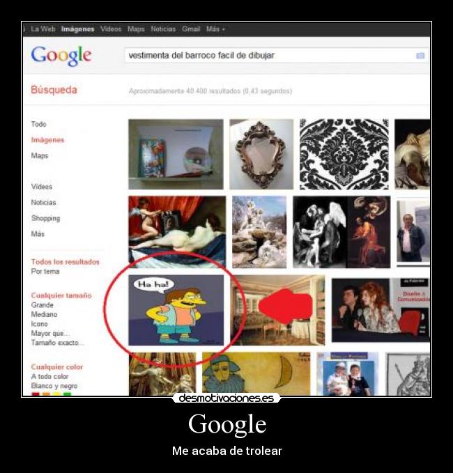 Google - Me acaba de trolear