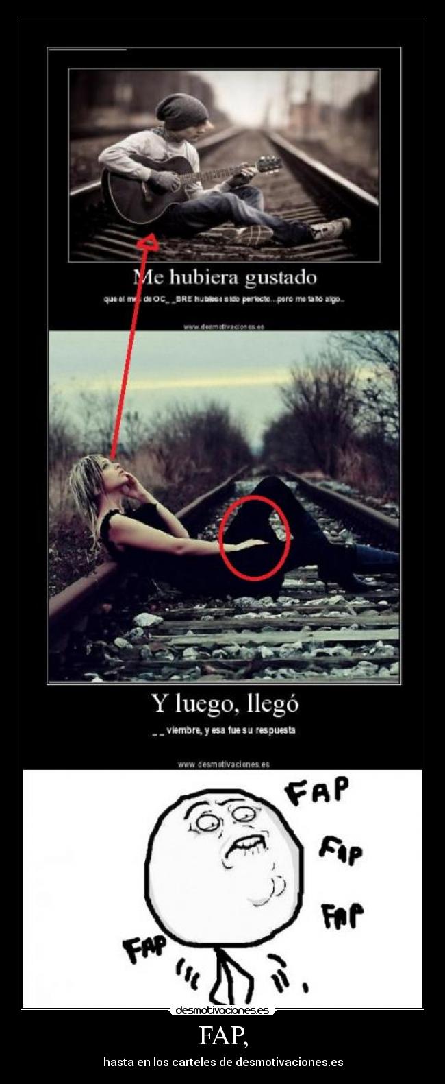 carteles fap fap fap fap desmotivaciones