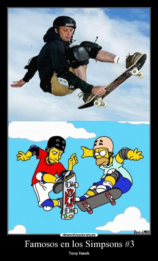 carteles simpsons tony hawk simpsons clan troll desmotivaciones