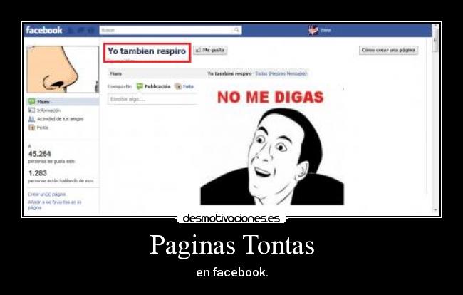 Paginas Tontas - en facebook.