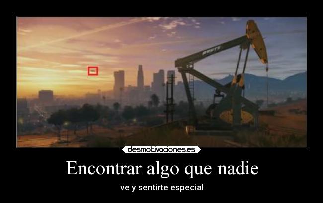 Encontrar algo que nadie - ve y sentirte especial