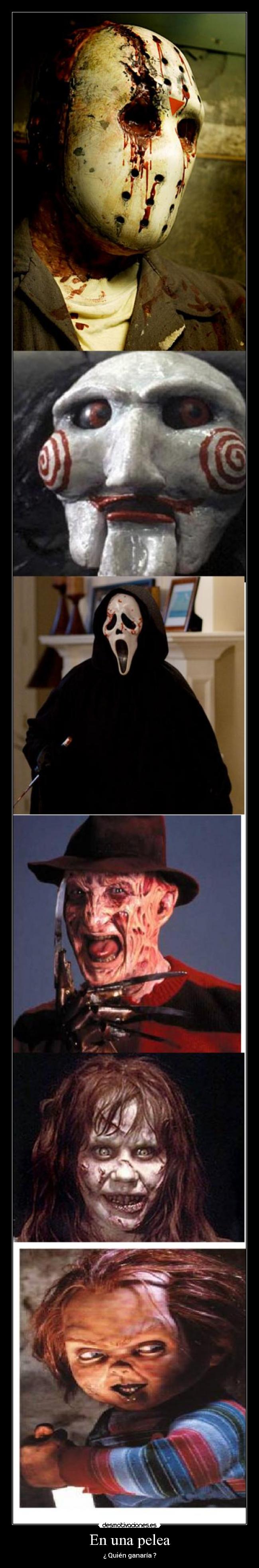 En una pelea - ¿ Quién ganaría ?