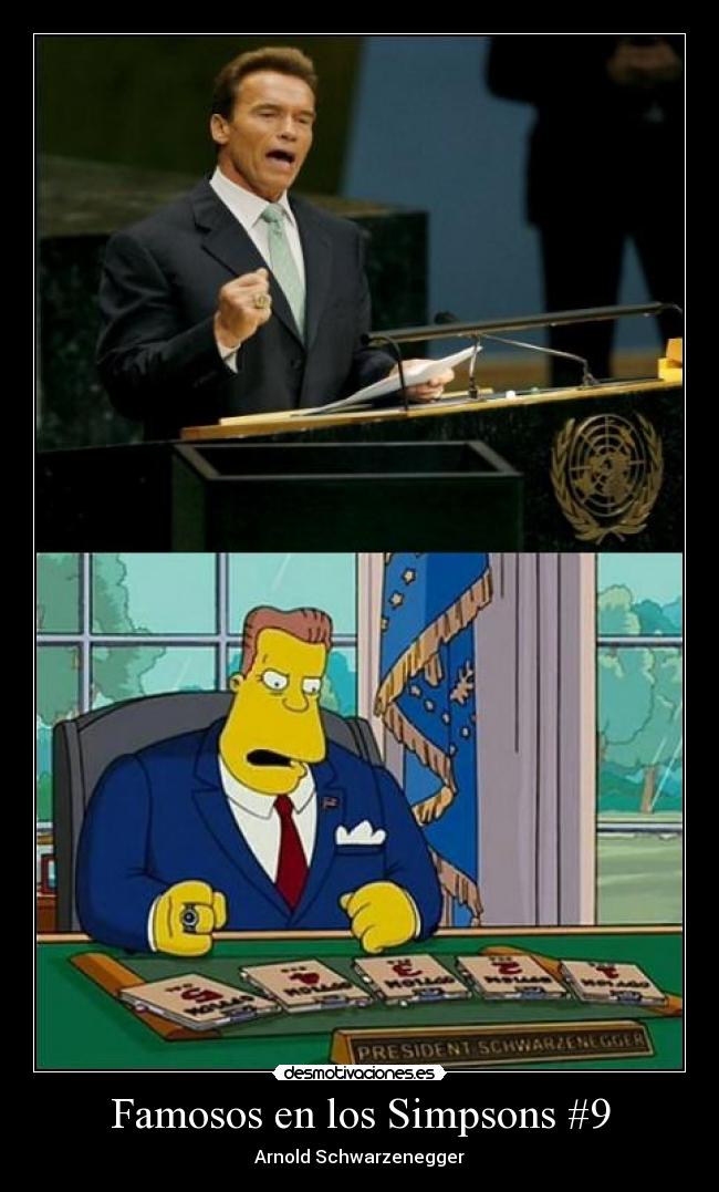 Famosos en los Simpsons #9 - Arnold Schwarzenegger