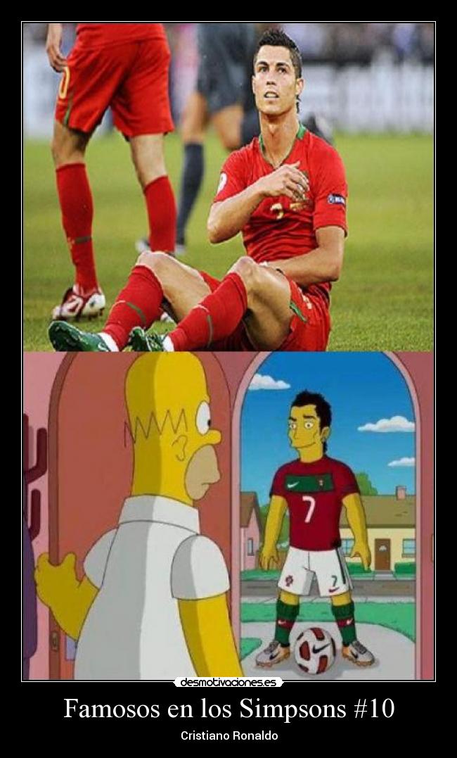 carteles simpsons cristiano ronaldo jodeteyespera clan troll desmotivaciones