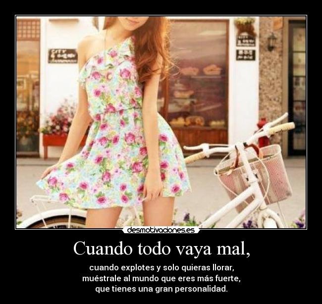 Cuando todo vaya mal, - 