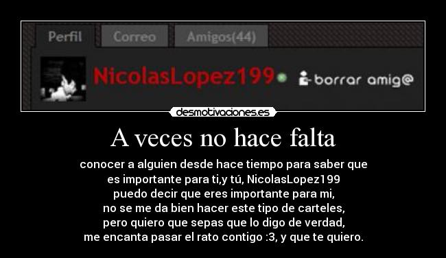 A veces no hace falta - 