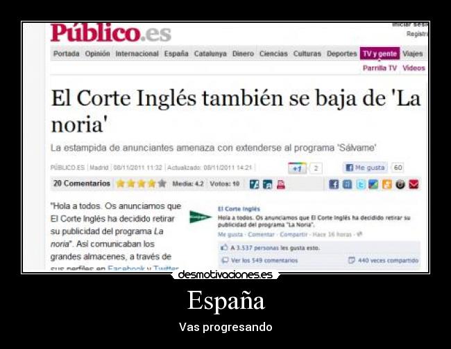 carteles espana espana salvame anuncipos corte ingles noria desmotivaciones