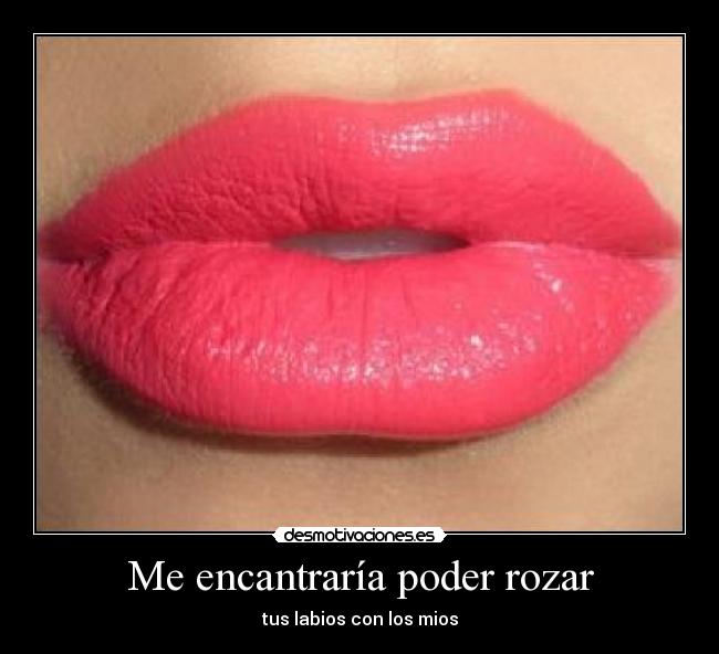 Me encantraría poder rozar -