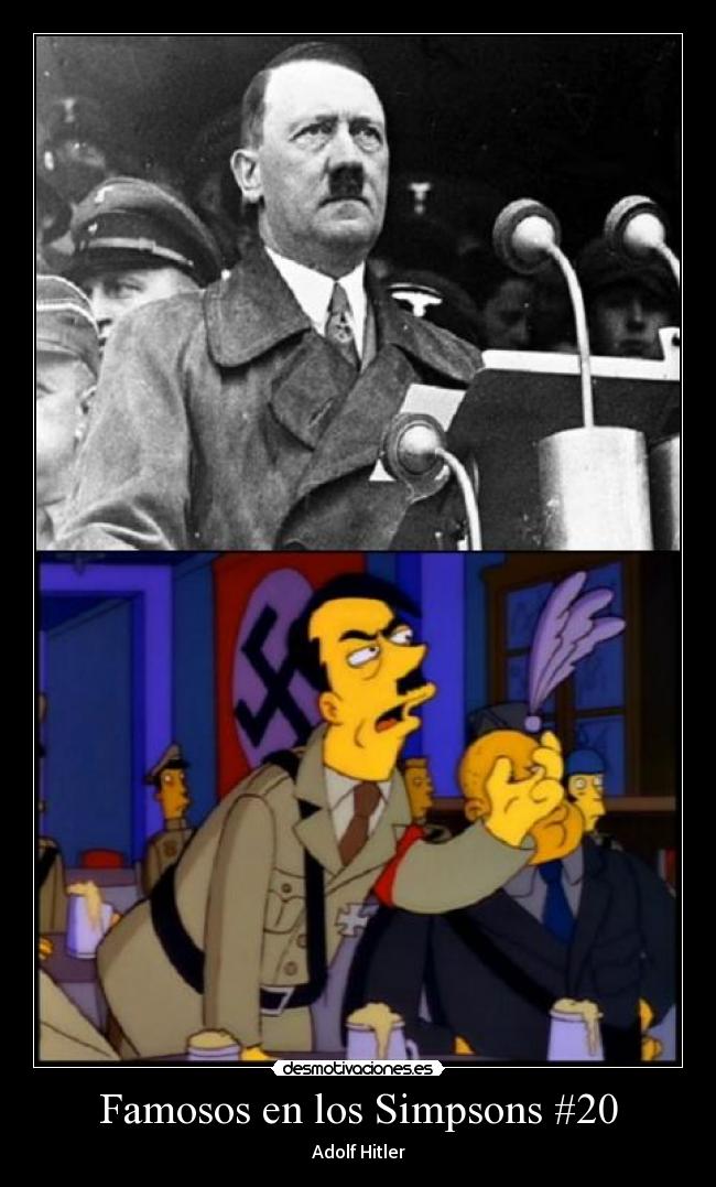 Famosos en los Simpsons #20 - Adolf Hitler
